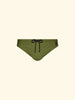 Men's army green briefs