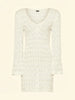Vestito corto donna bianco