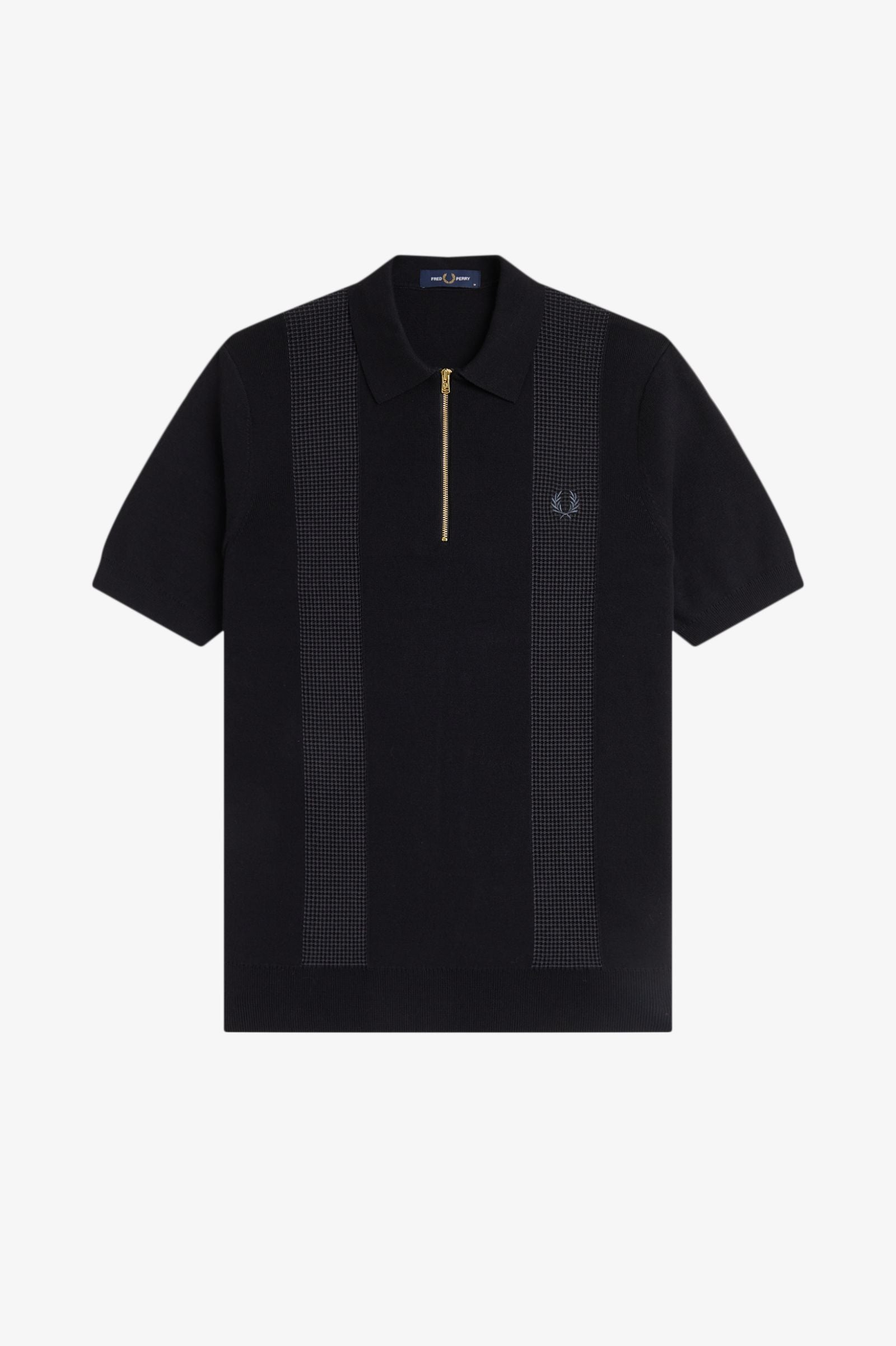 Polo In Maglia Con Inserto K231058 102 FRED PERRY 