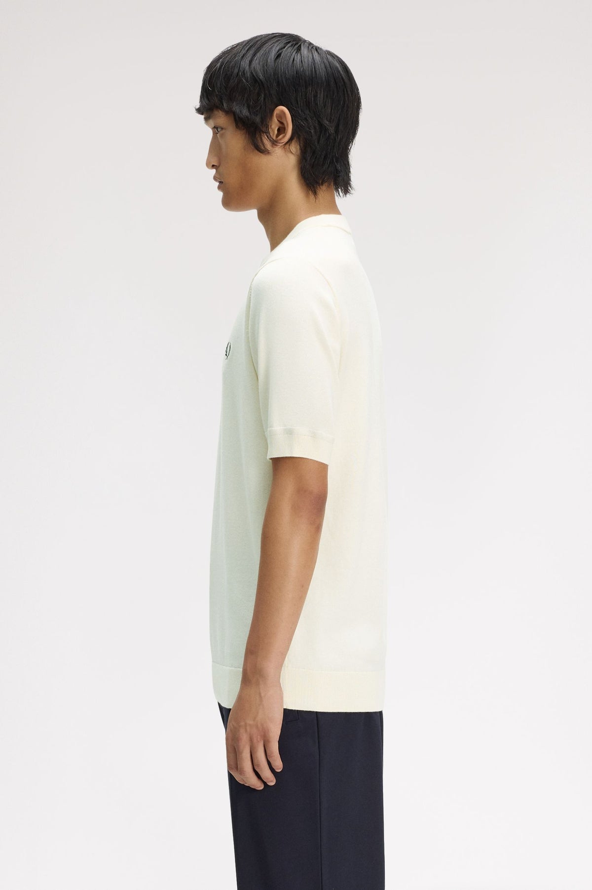 T-shirt in maglia di cotone K232258 560 FRED PERRY 