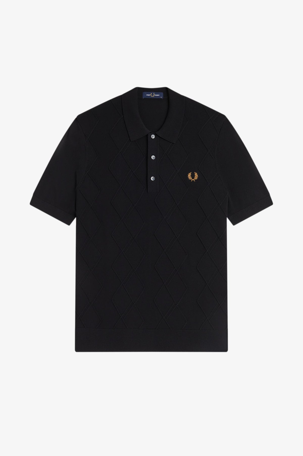 Polo In Maglia Con Trecce K974858 102 FRED PERRY 