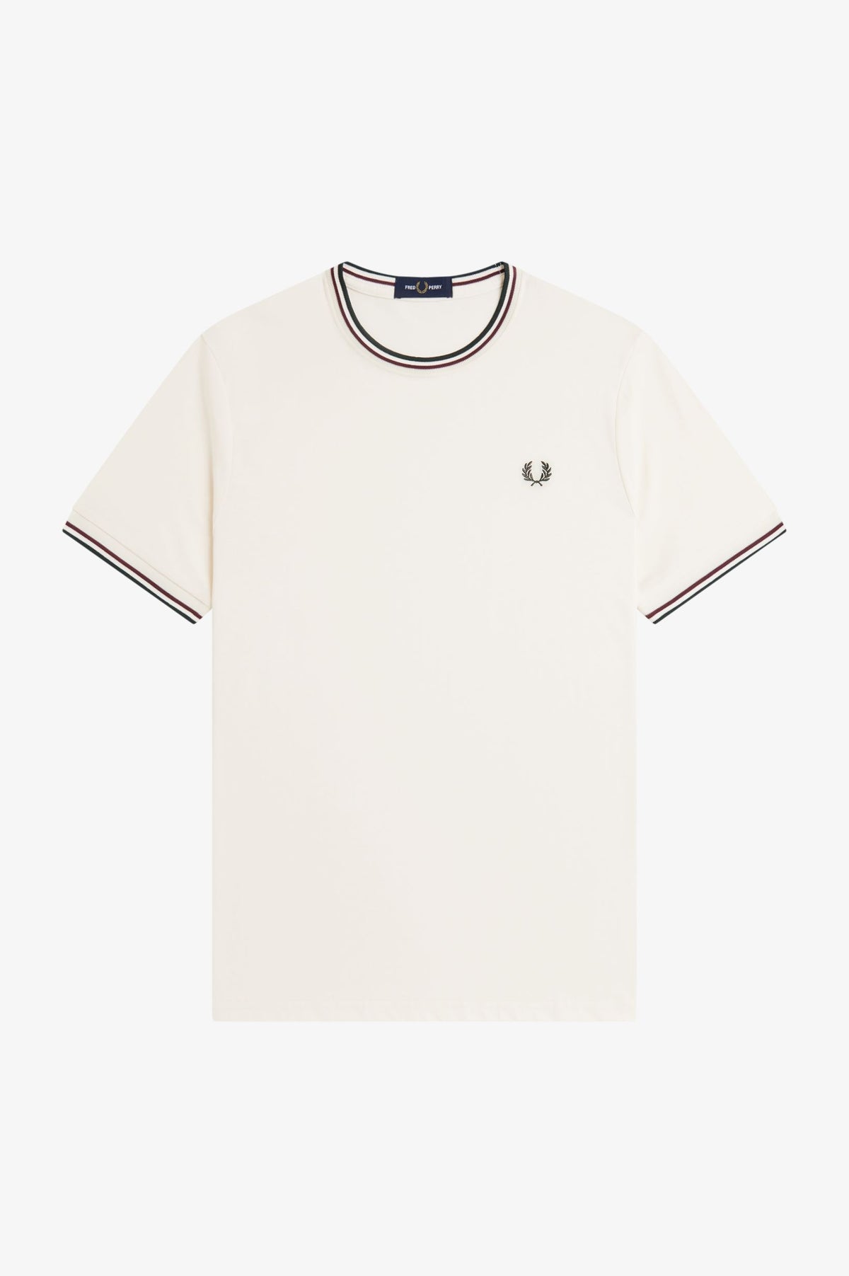 T-shirt con doppia riga M1588V57 84A FRED PERRY 