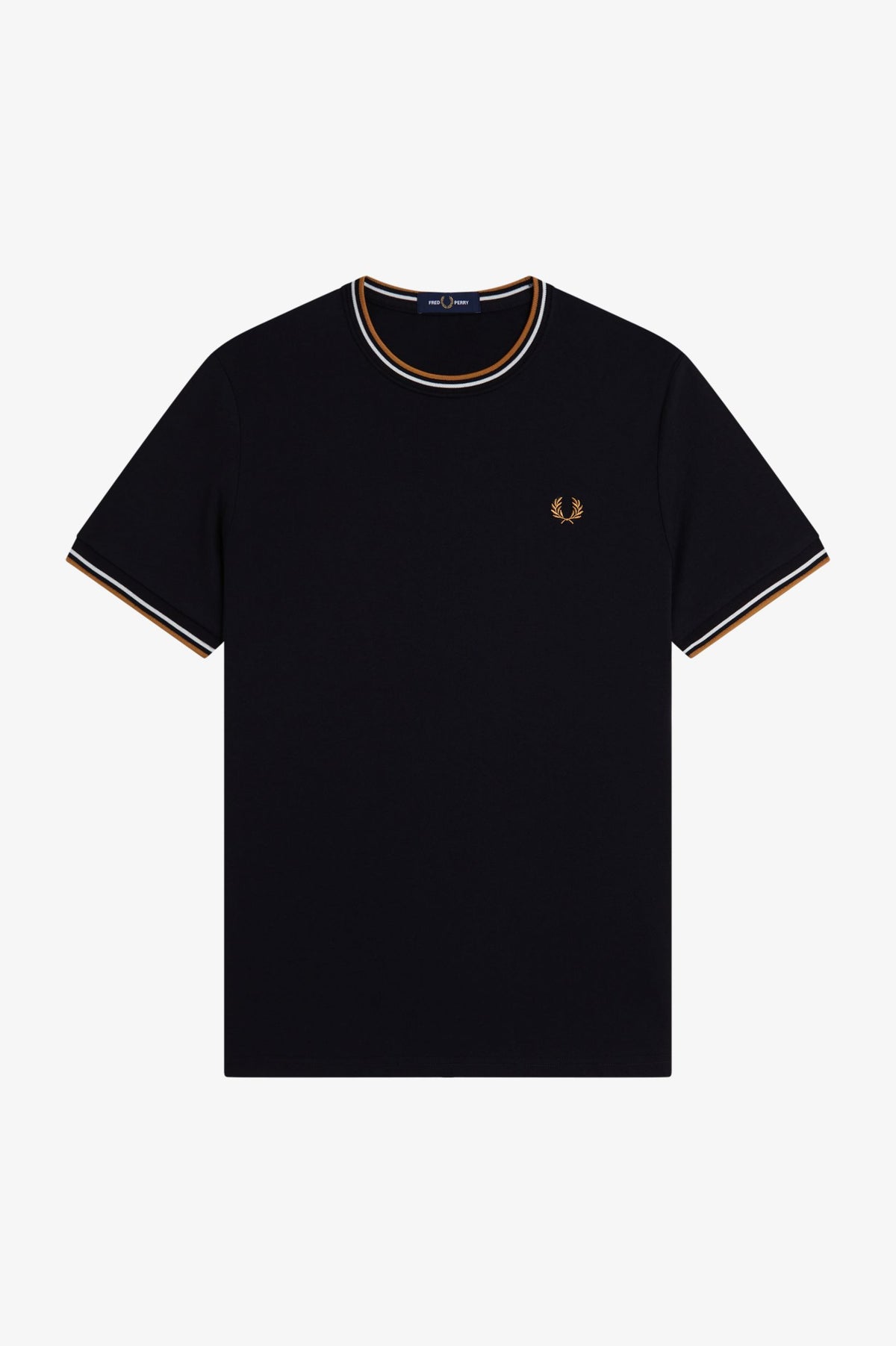T-shirt con doppia riga M1588V57 P69 FRED PERRY 