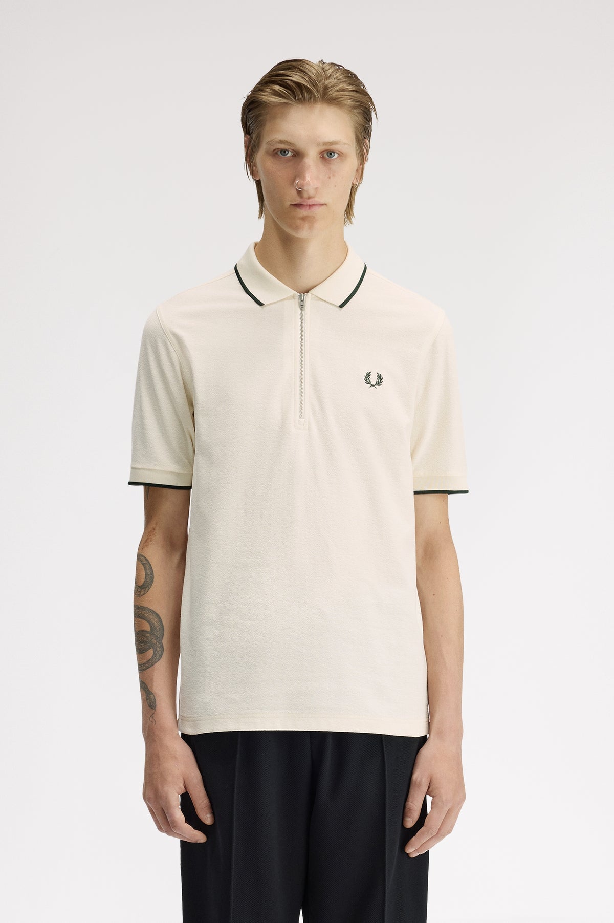 Polo in piqué crêpe M238357 560 FRED PERRY 