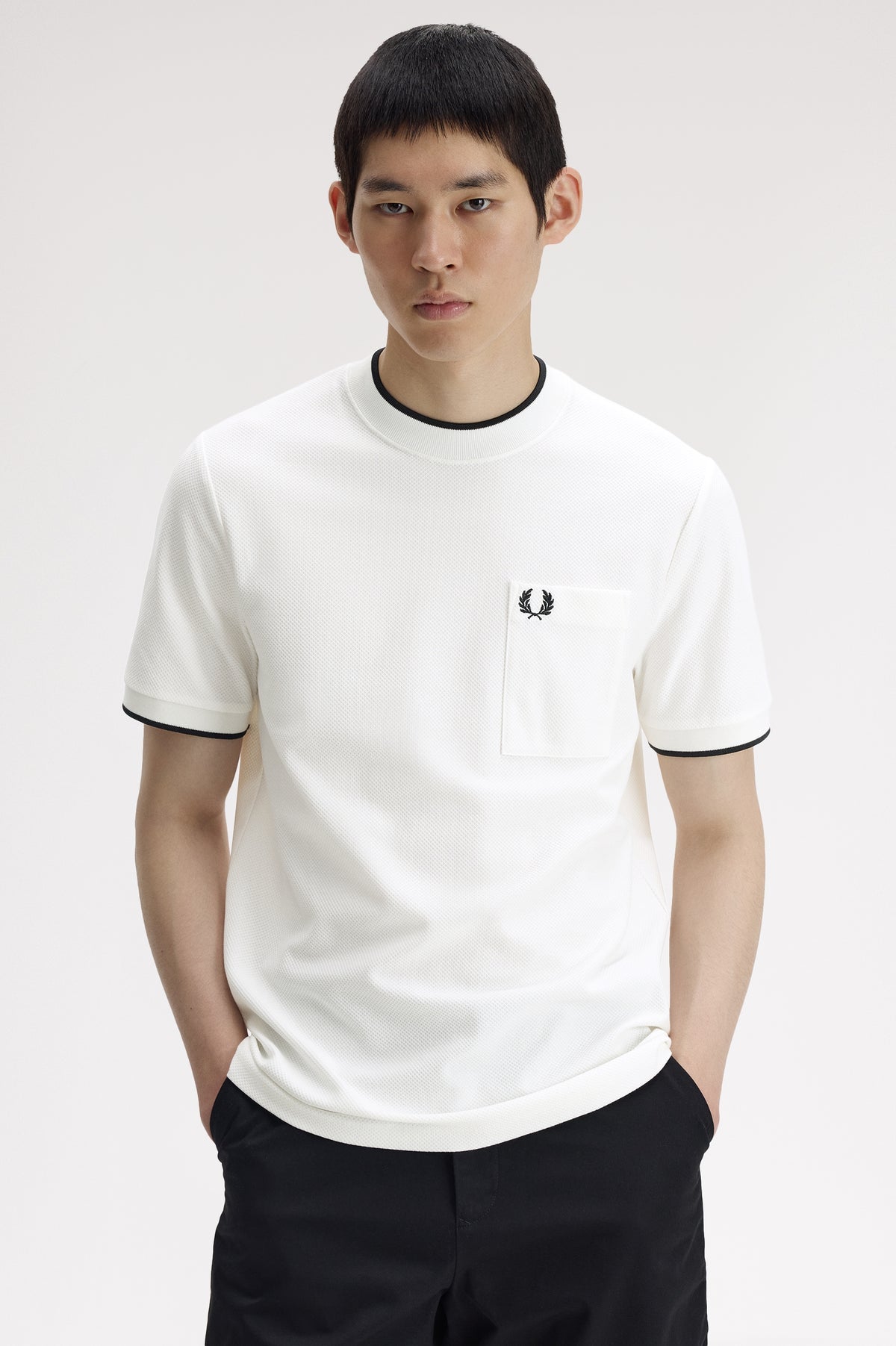 T-shirt con logo M239557 129 FRED PERRY 