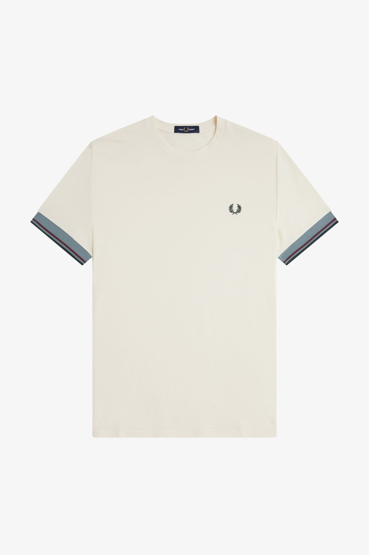 T-shirt con doppia riga M239657 560 FRED PERRY 