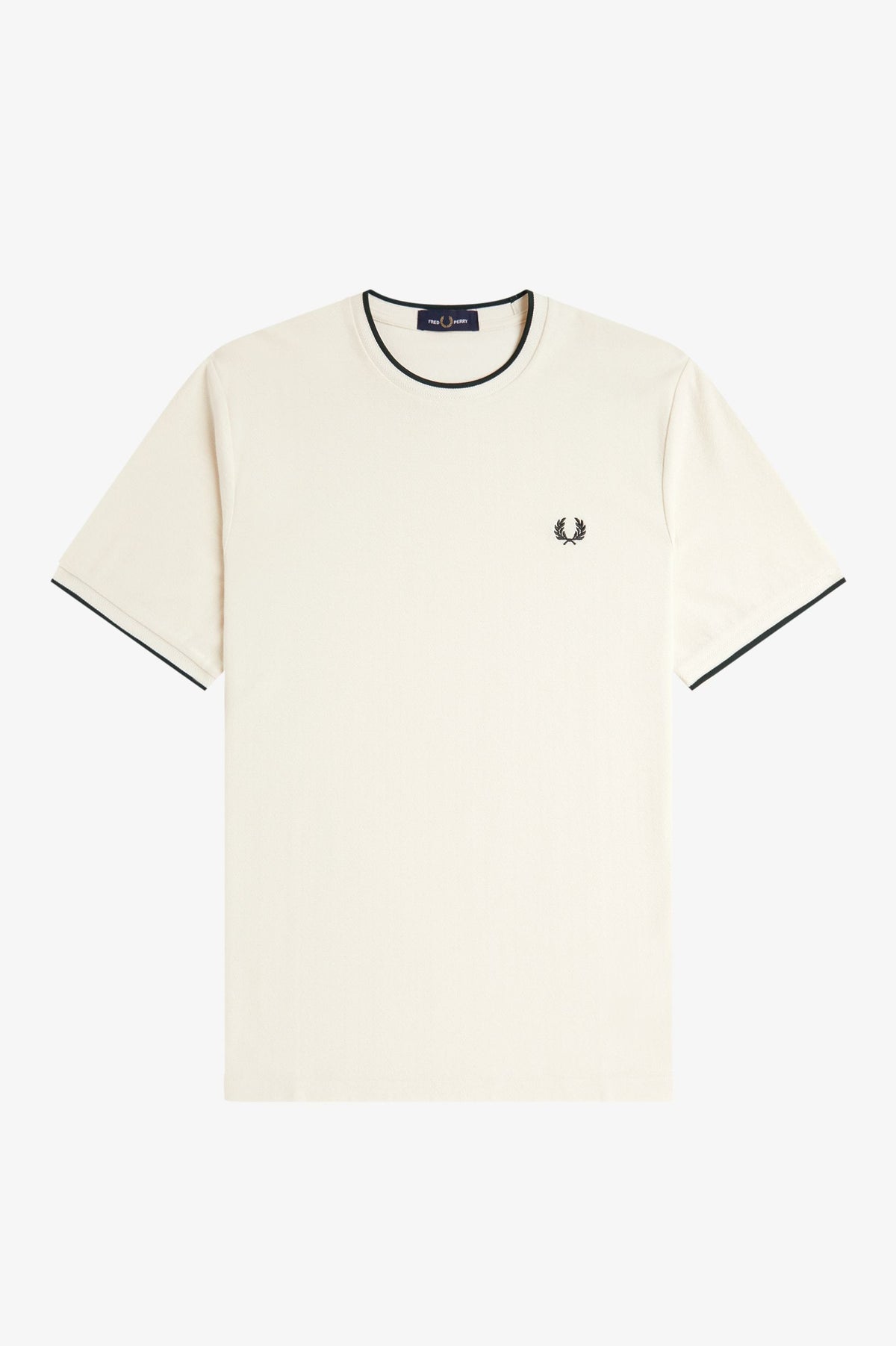 T-shirt con doppia riga M239757 560 FRED PERRY 