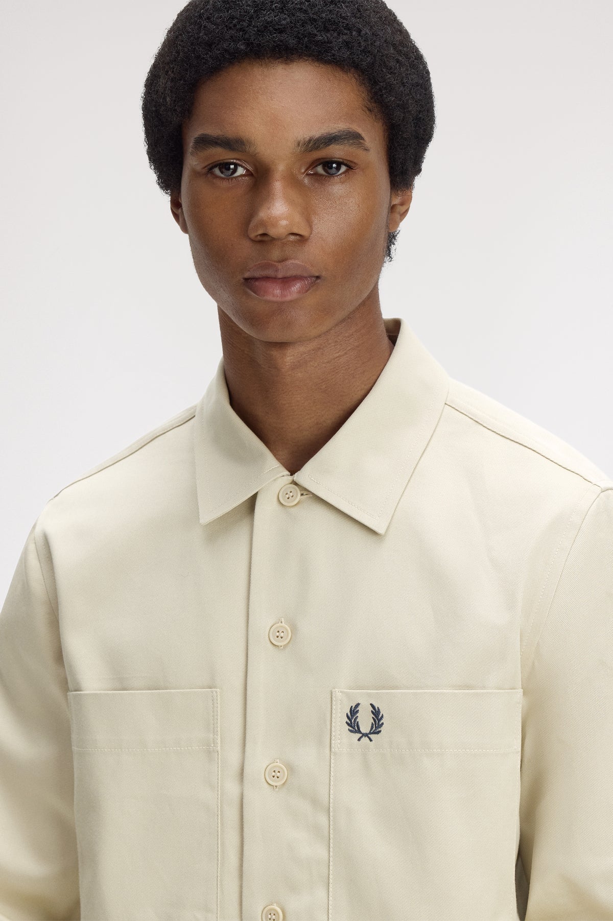 Overshirt con logo M240057 691 FRED PERRY 