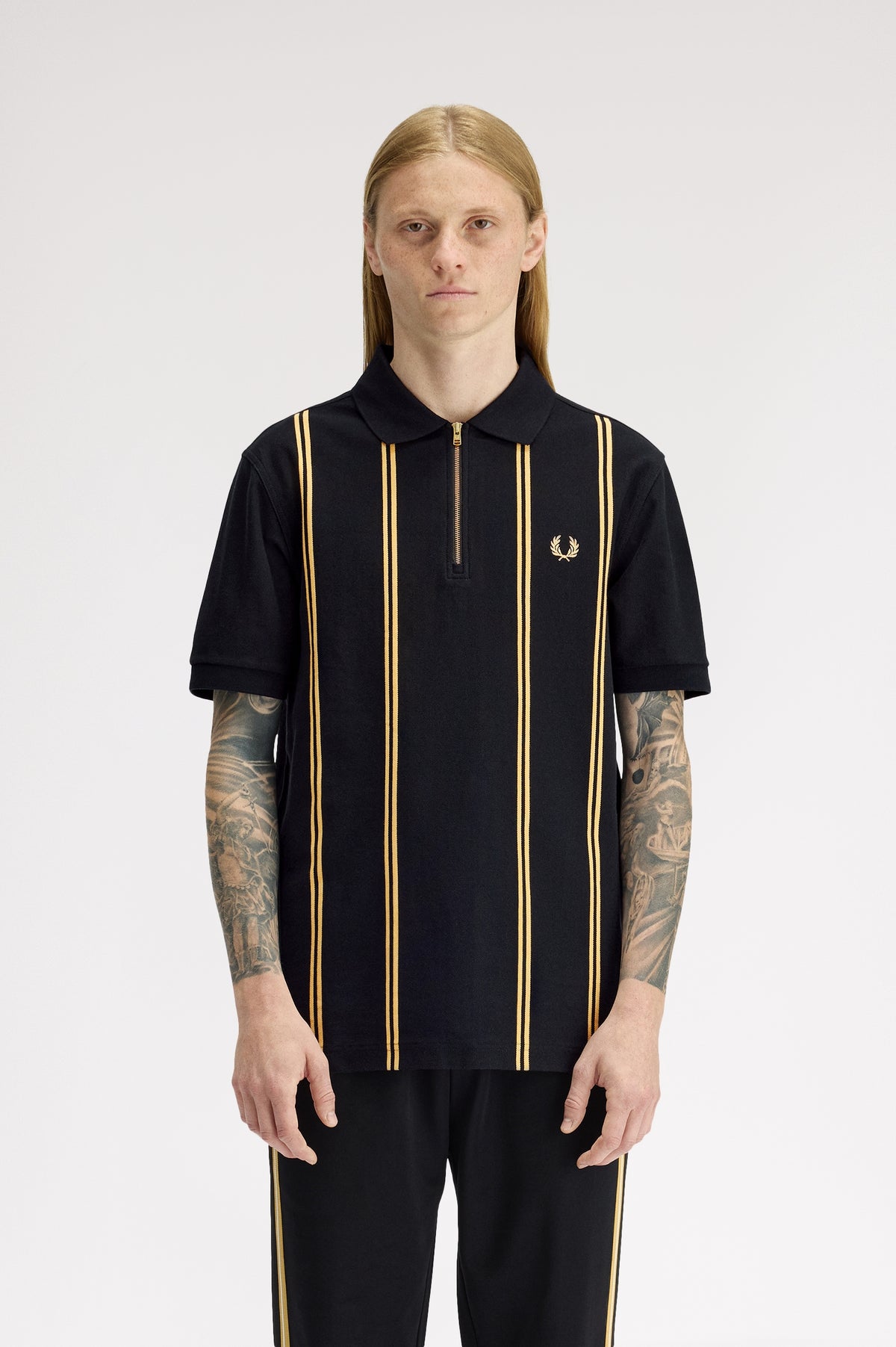 Polo con riga verticale M241957 90A FRED PERRY 