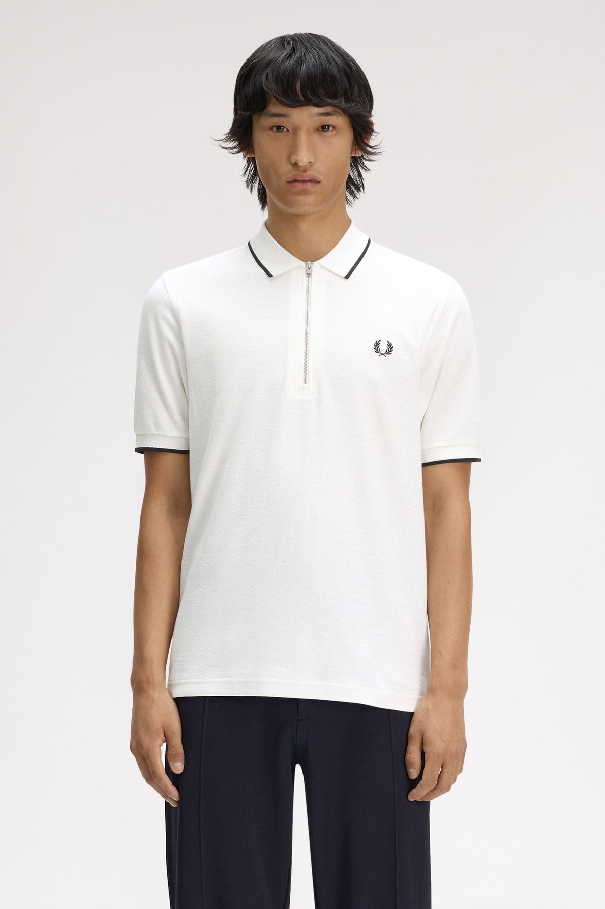 Polo In Piqué Crêpe M248058 129 FRED PERRY 