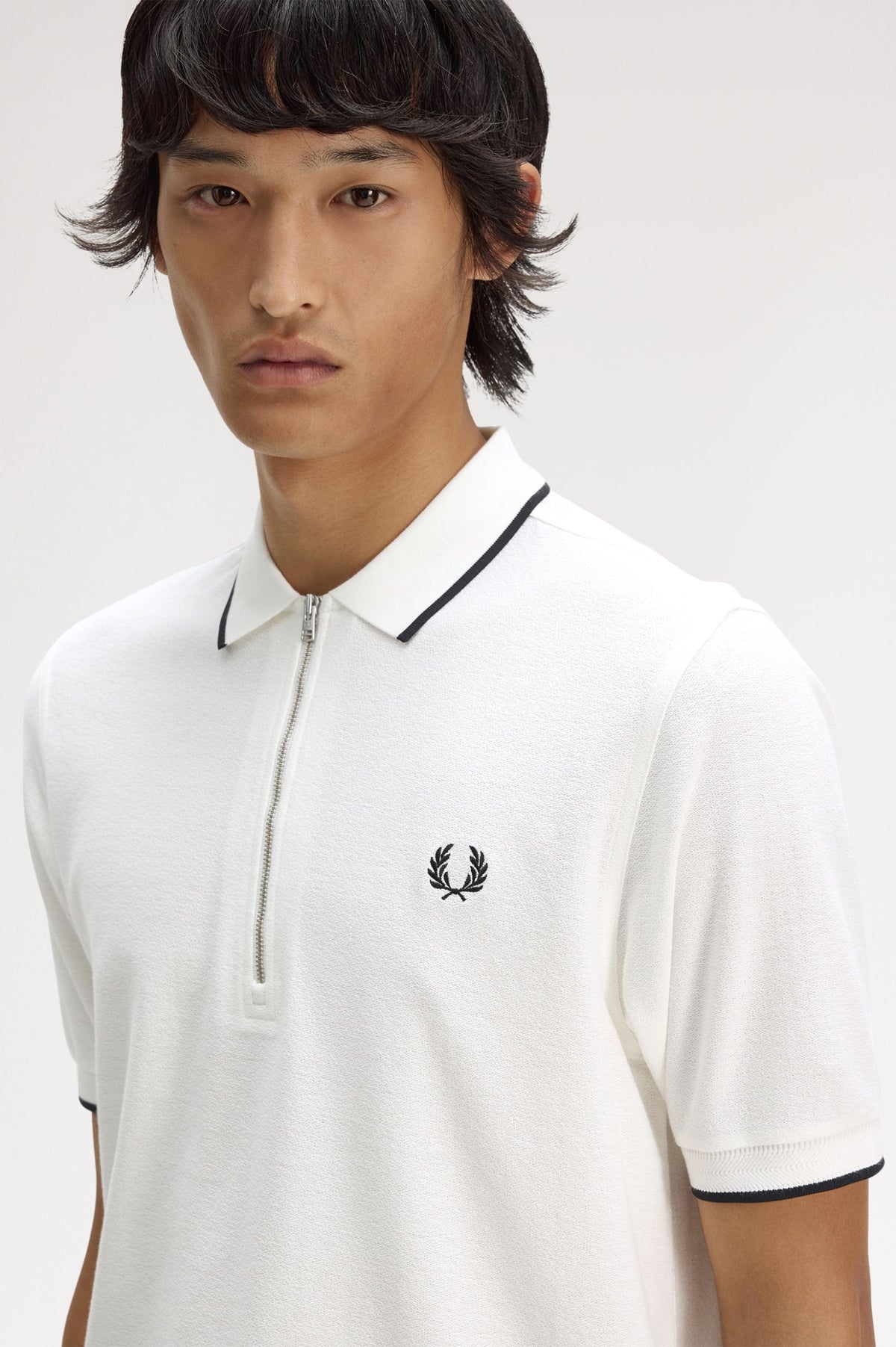 Polo In Piqué Crêpe M248058 129 FRED PERRY 