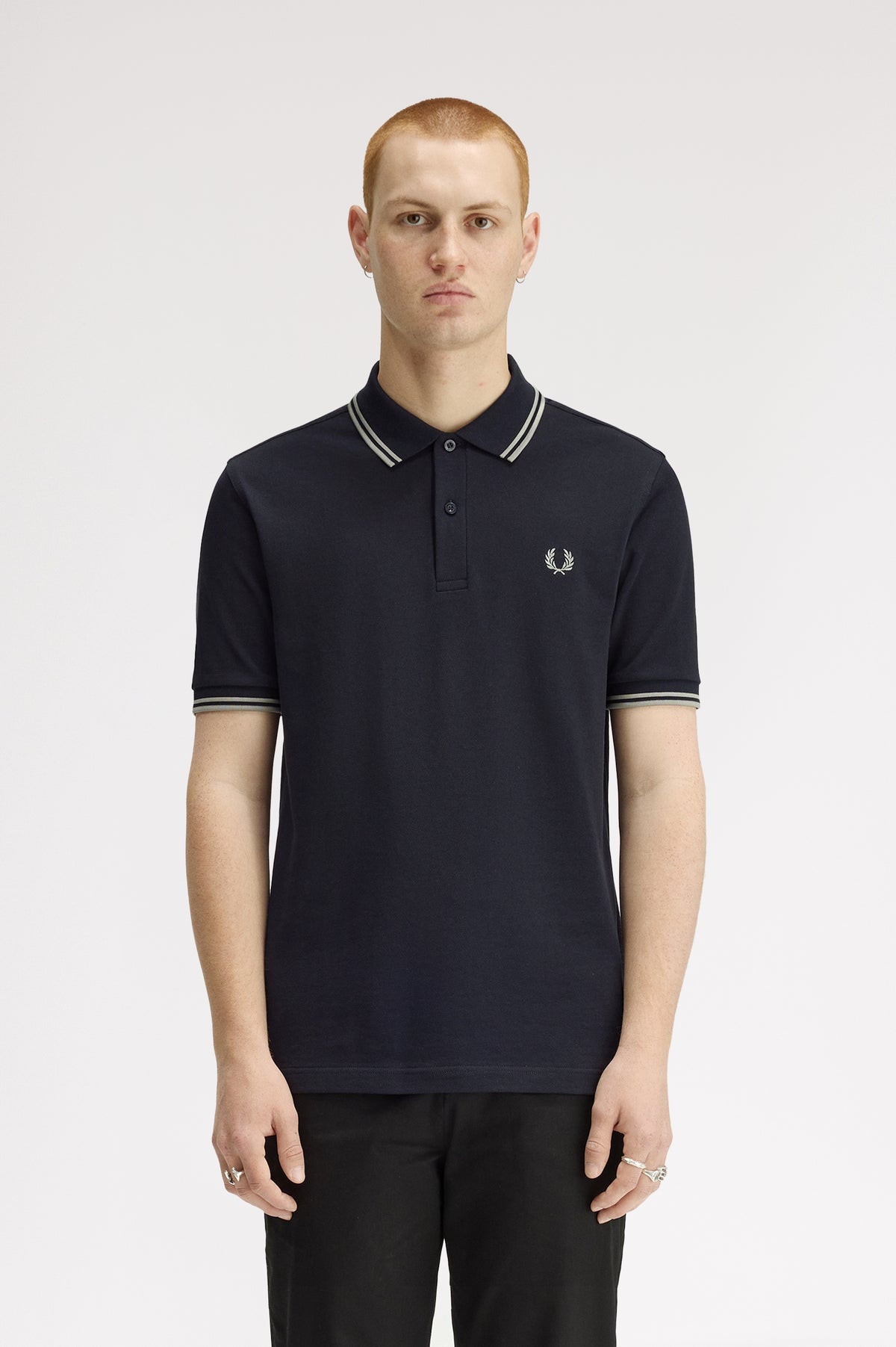 Polo con doppia riga M3600P57 T73 FRED PERRY 