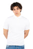 Fresh cotton cream knit polo shirt