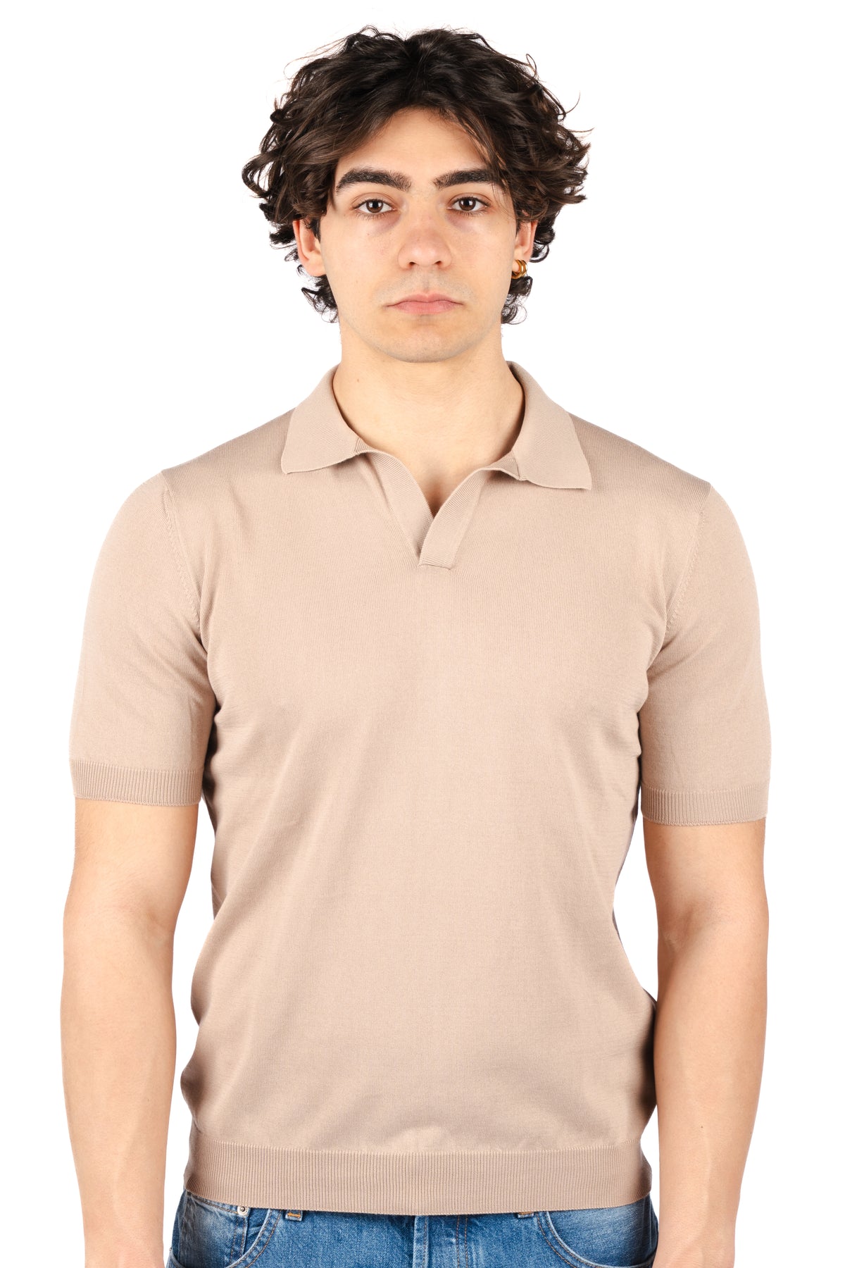Polo con scollo a  v 57132/20689 110 GRAN SASSO 