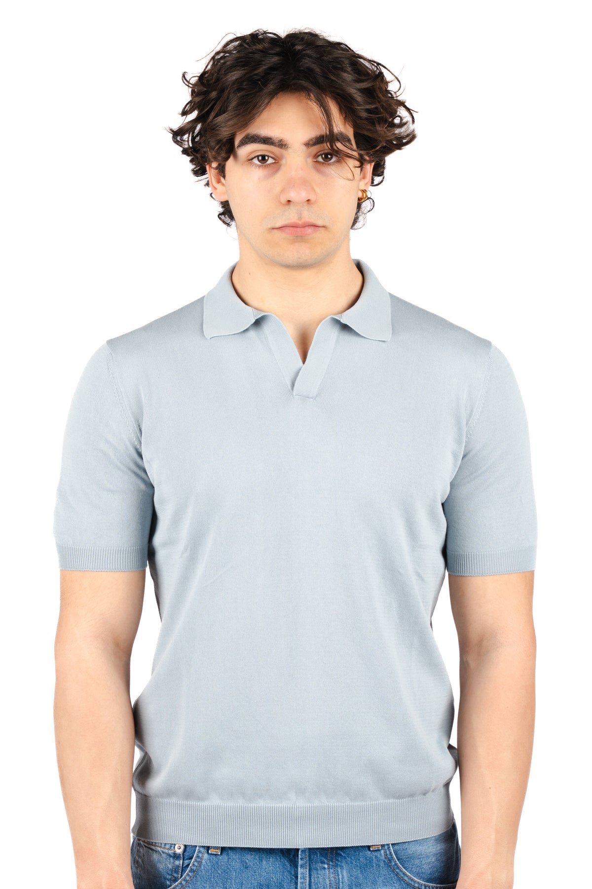 Polo con scollo a v 57132/20689 508 GRAN SASSO 