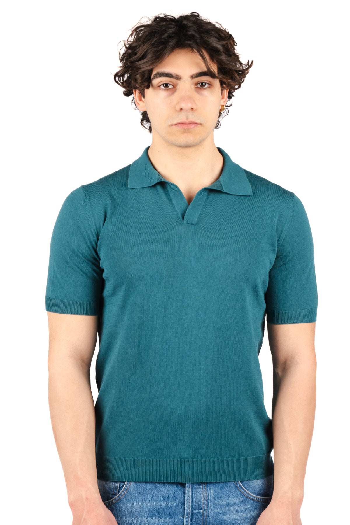 Polo con scollo a v 57132/20689 680 GRAN SASSO 