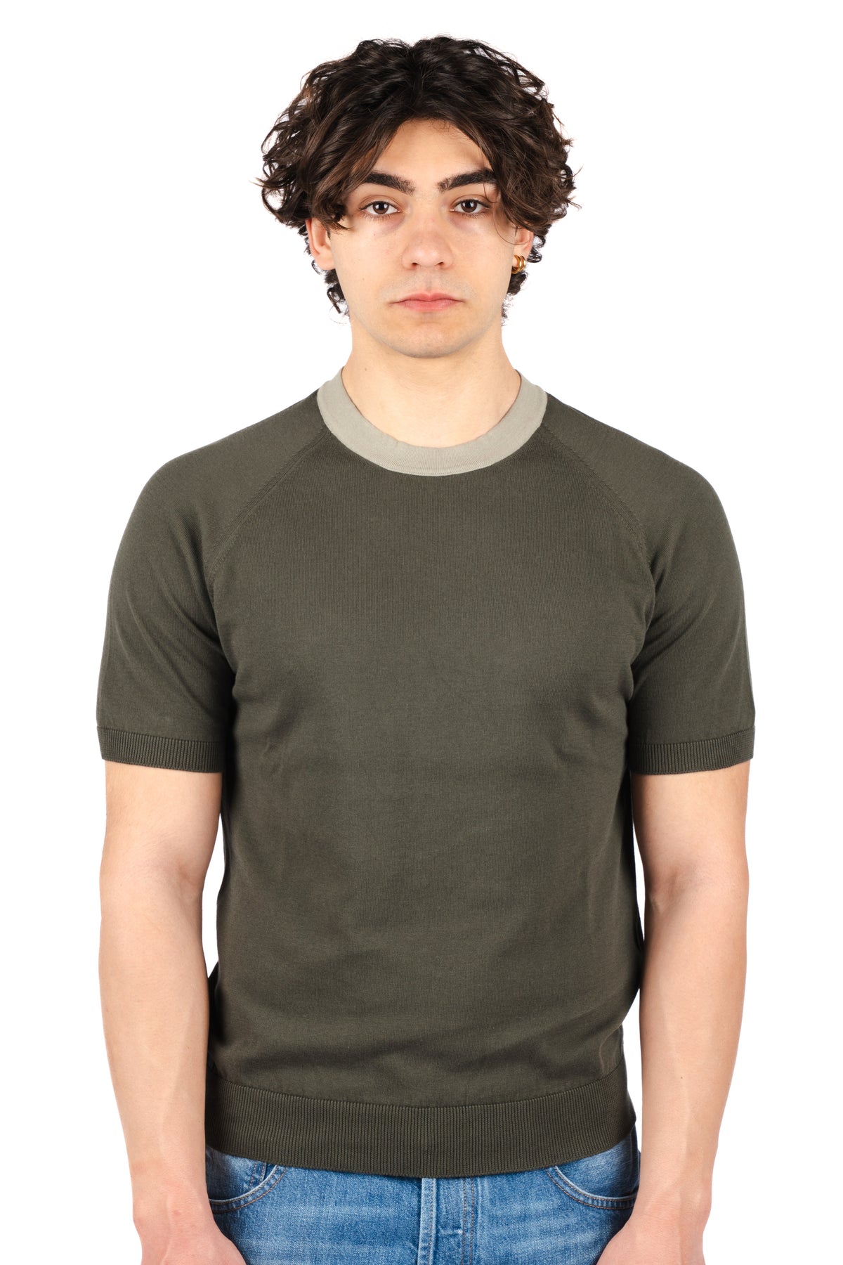 T-shirt in cotone biologico 57181/18045 490 GRAN SASSO 