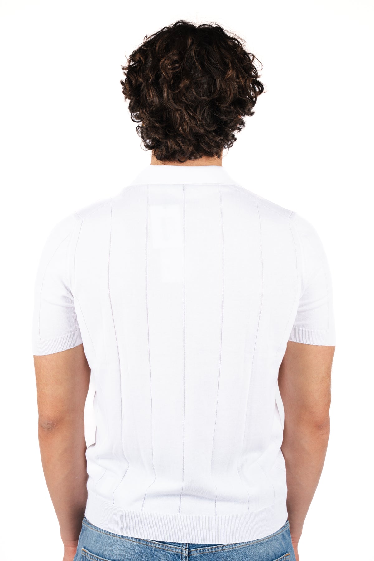 Polo in jacquard di cotone 57191/20660 002 GRAN SASSO 