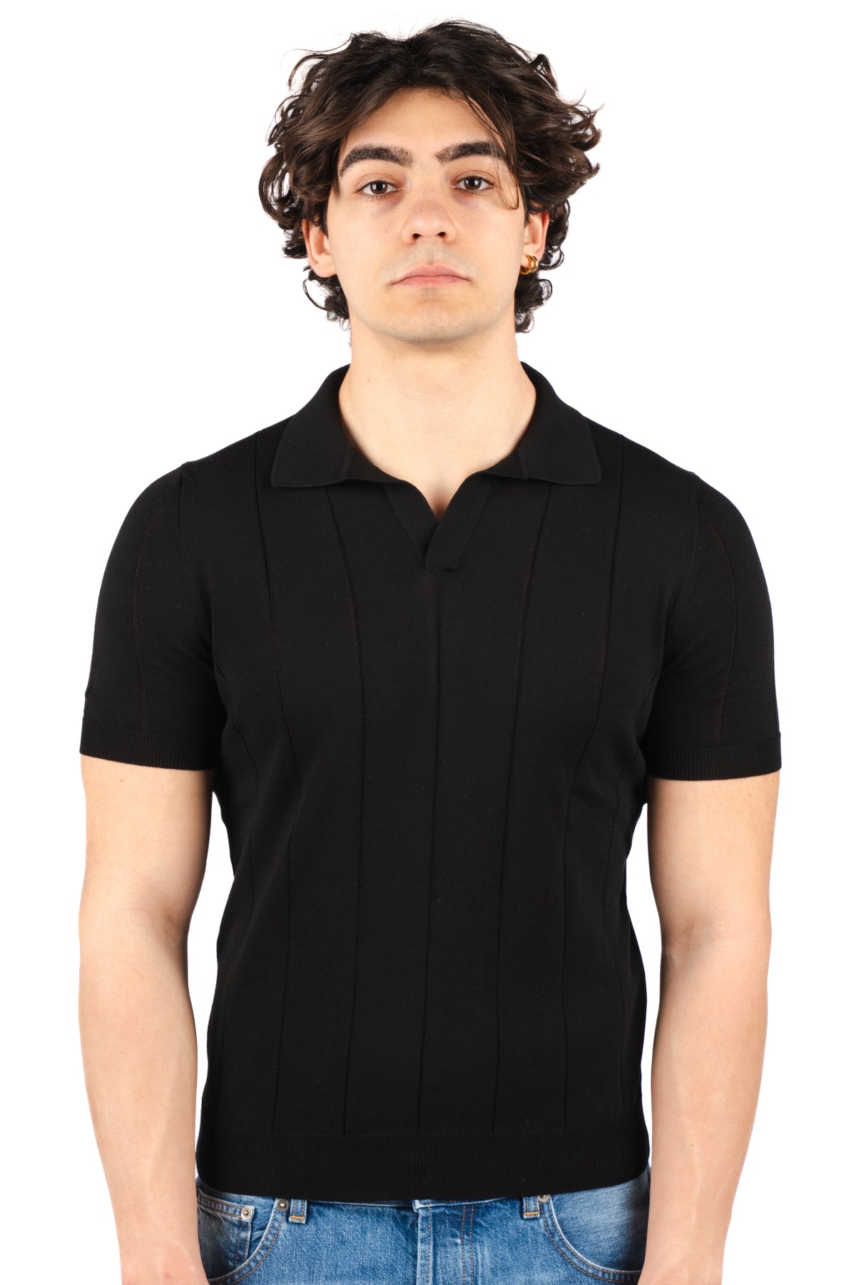 Polo in jacquard di cotone 57191/20660 099 GRAN SASSO 