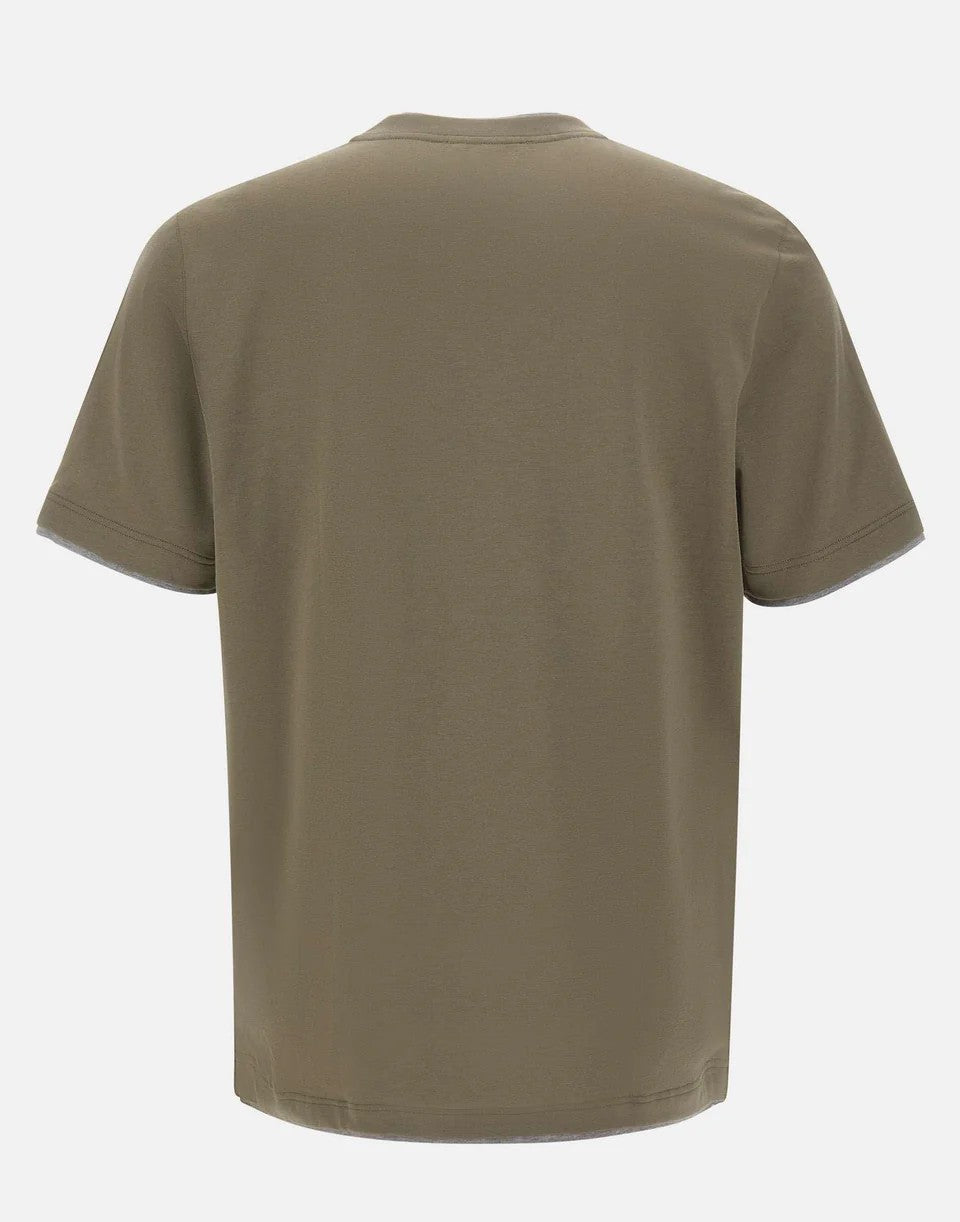 T-shirt con profili a contrasto 60123/73710 480 GRAN SASSO 