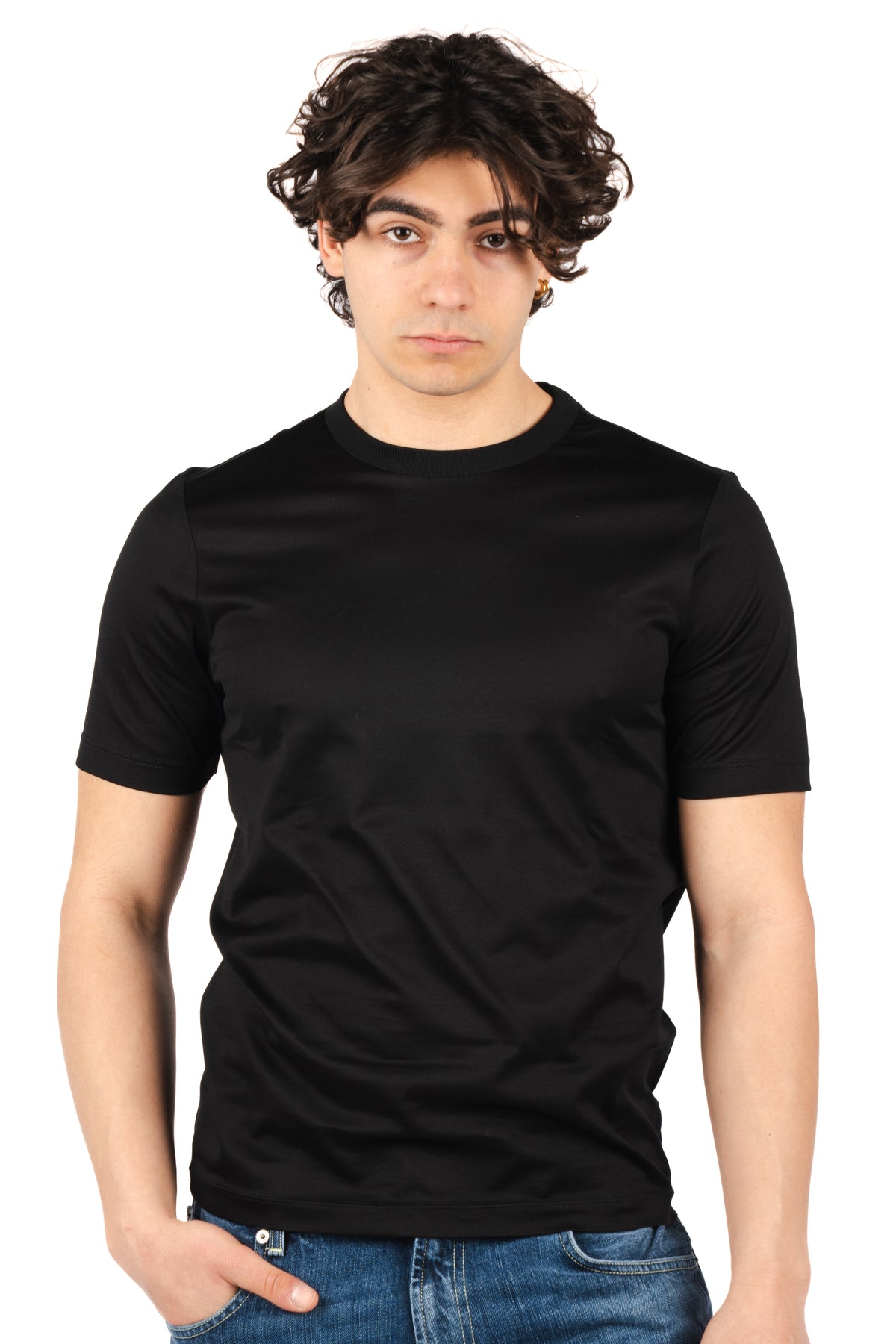 T-shirt in cotone mercerizzato 60196/74007 099 GRAN SASSO 