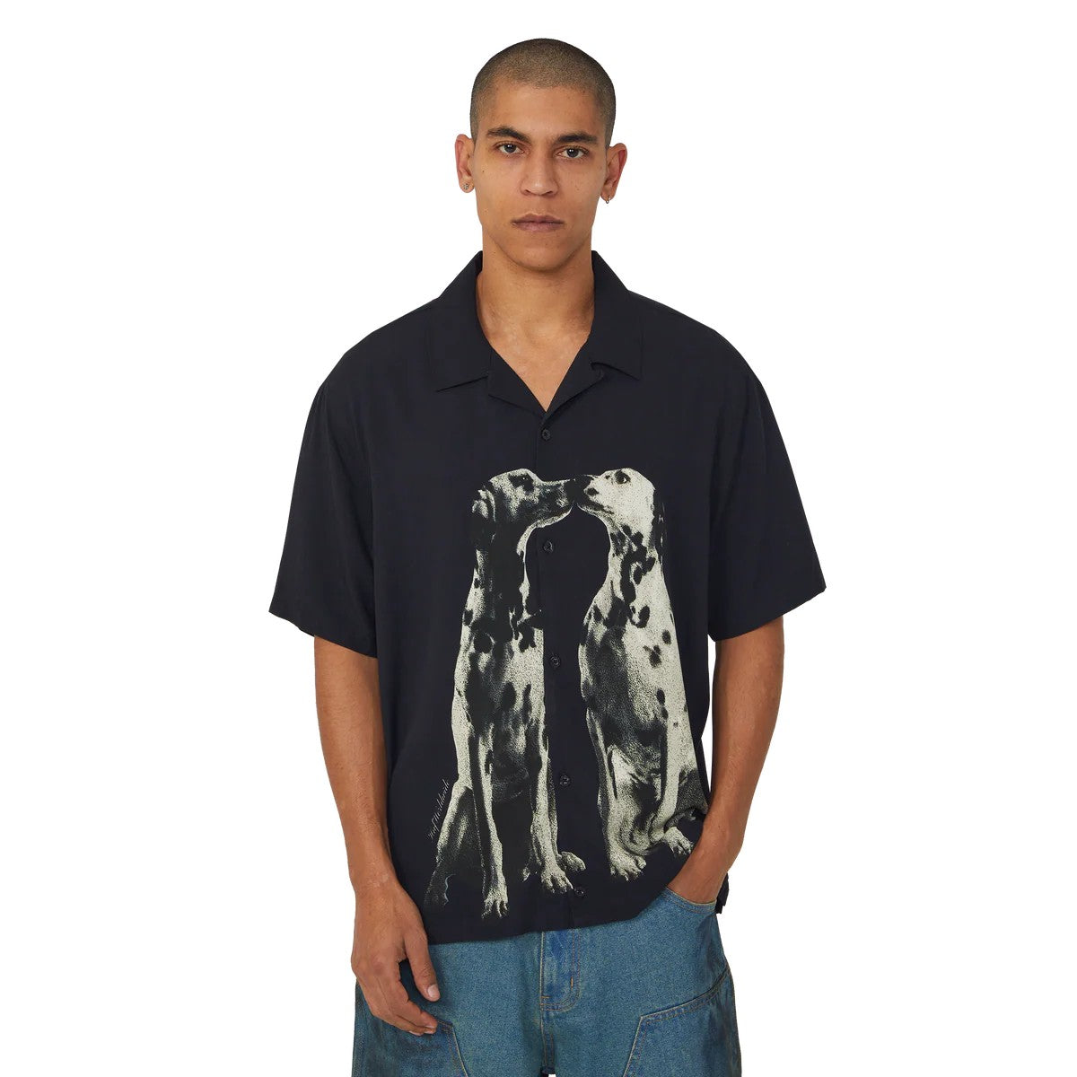 Dogged Resort Shirt BU00266 BLACK HUF 