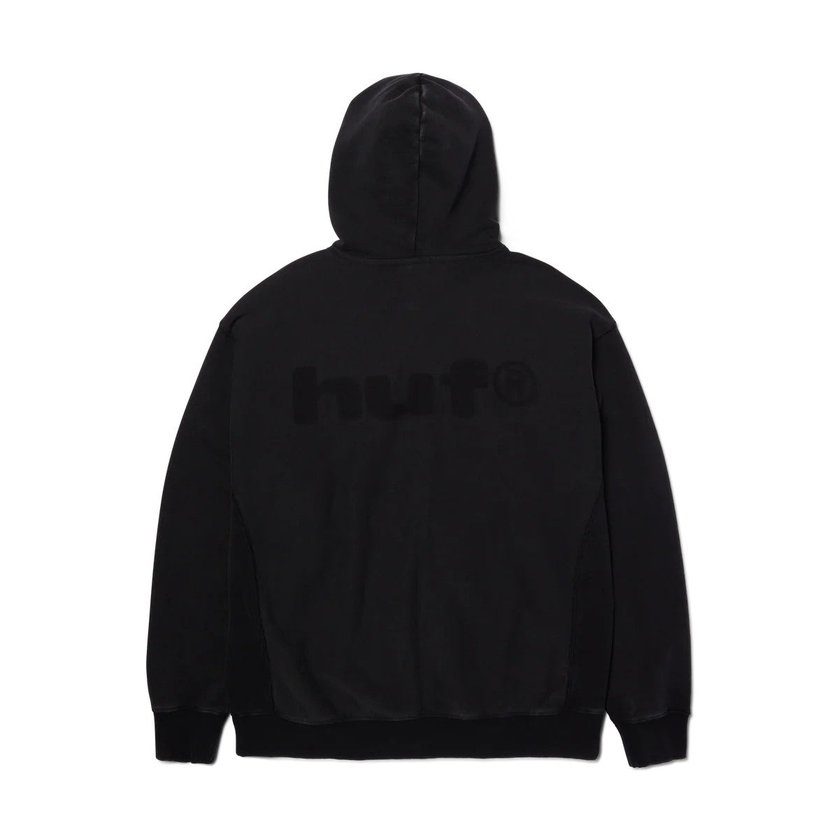 Pacific wash full-zip hoodie FL00252 BLACK HUF 