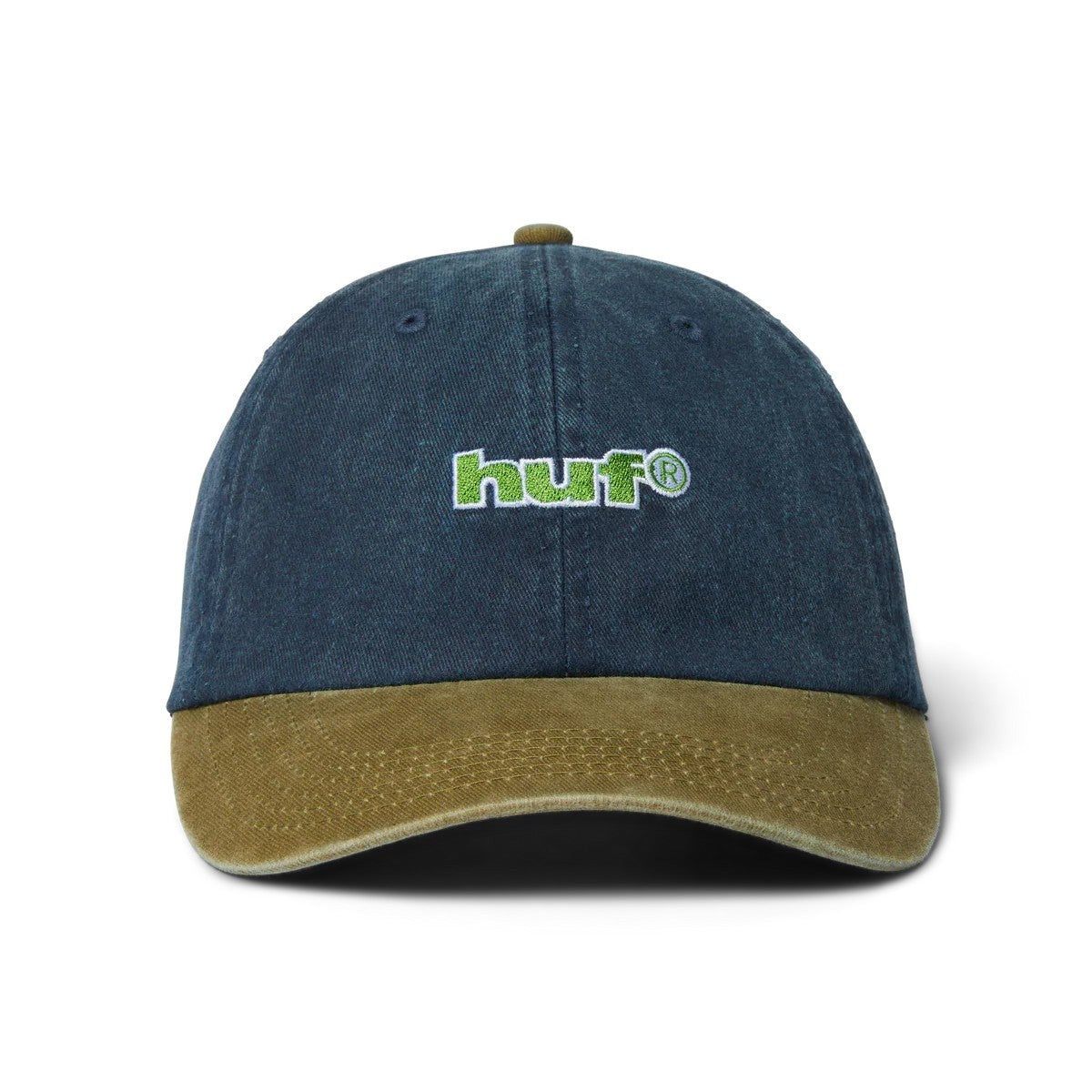 Two tone 89 washed 6-panel strapback hat HT00933 NAVY HUF 