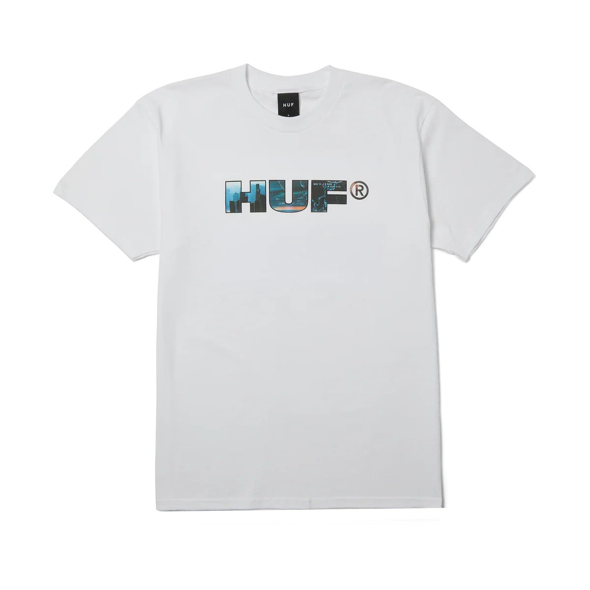 Flight path t-shirt TS02619 WHITE HUF 