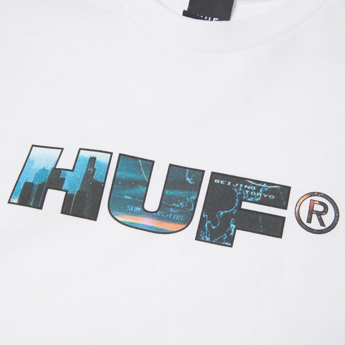 Flight path t-shirt TS02619 WHITE HUF 