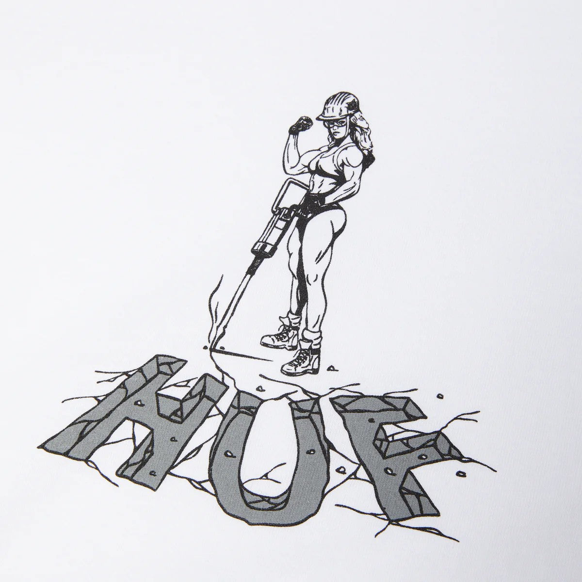 Jacked t-shirt TS02624 WHITE HUF 