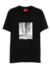 T-shirt in jersey di cotone con stampa grafica