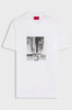 T-shirt in jersey di cotone con stampa grafica
