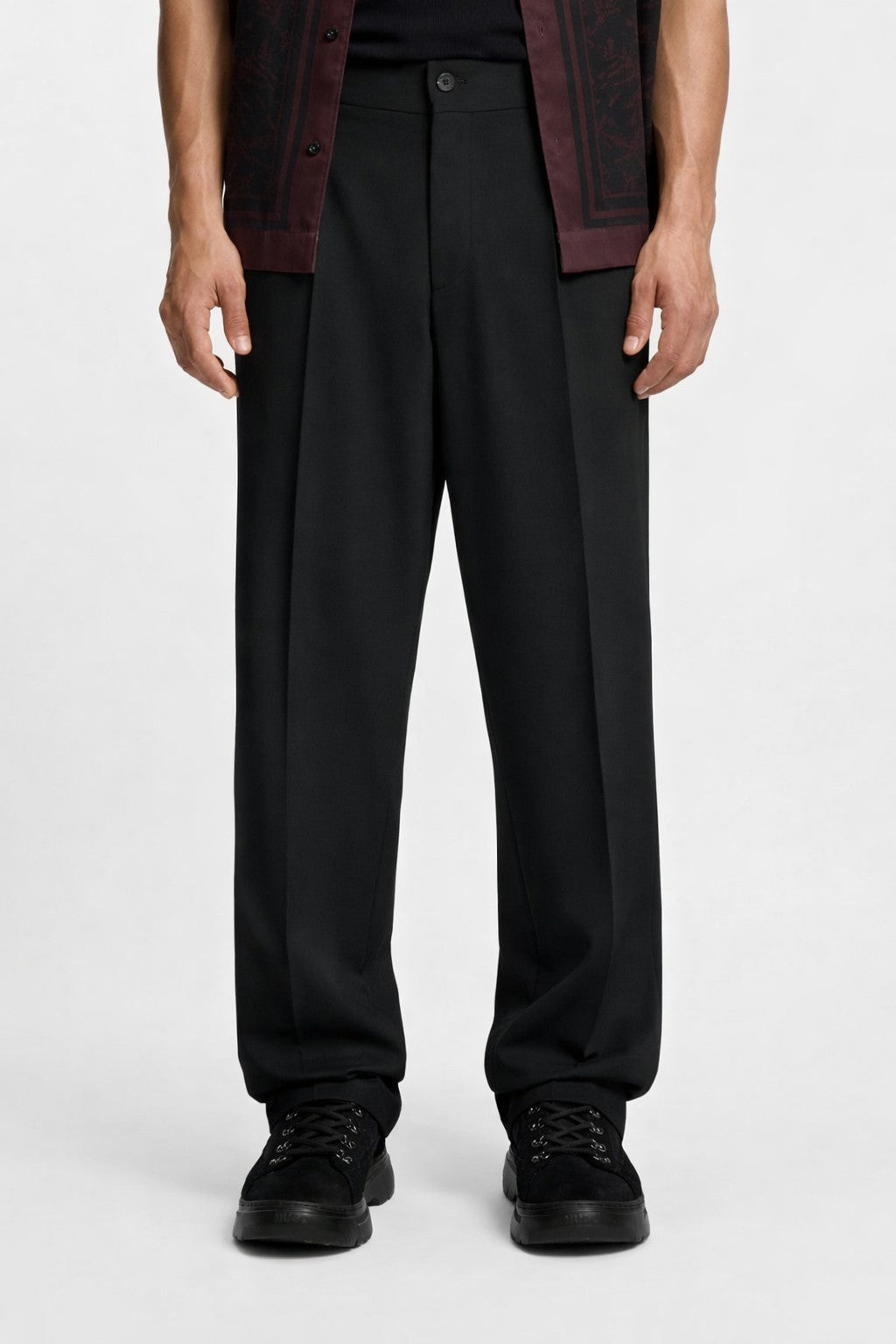 Giacca slim fit e pantaloni in twill antipiega 50555258/50538671 001 HUGO 