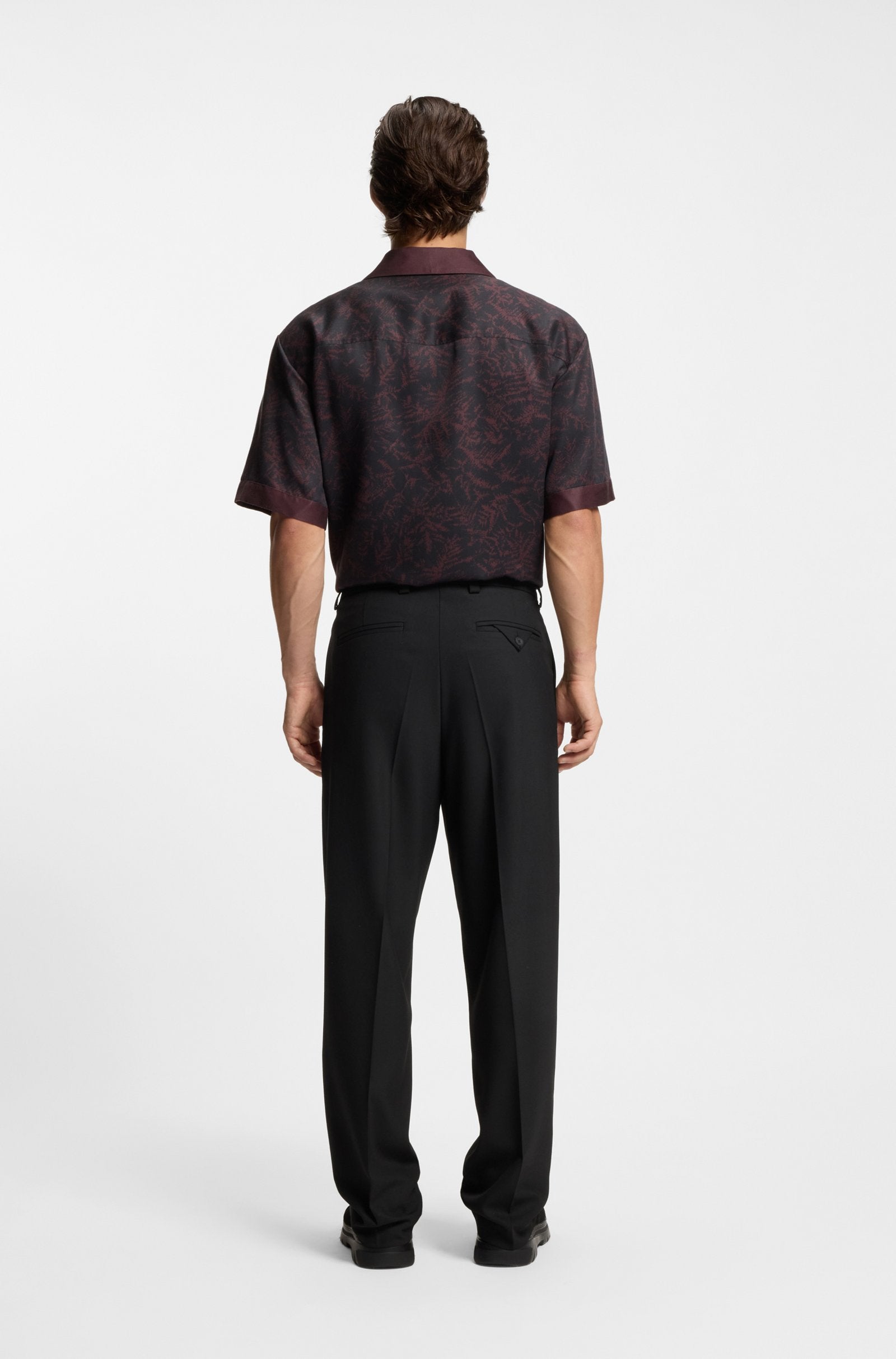 Giacca slim fit e pantaloni in twill antipiega 50555258/50538671 001 HUGO 