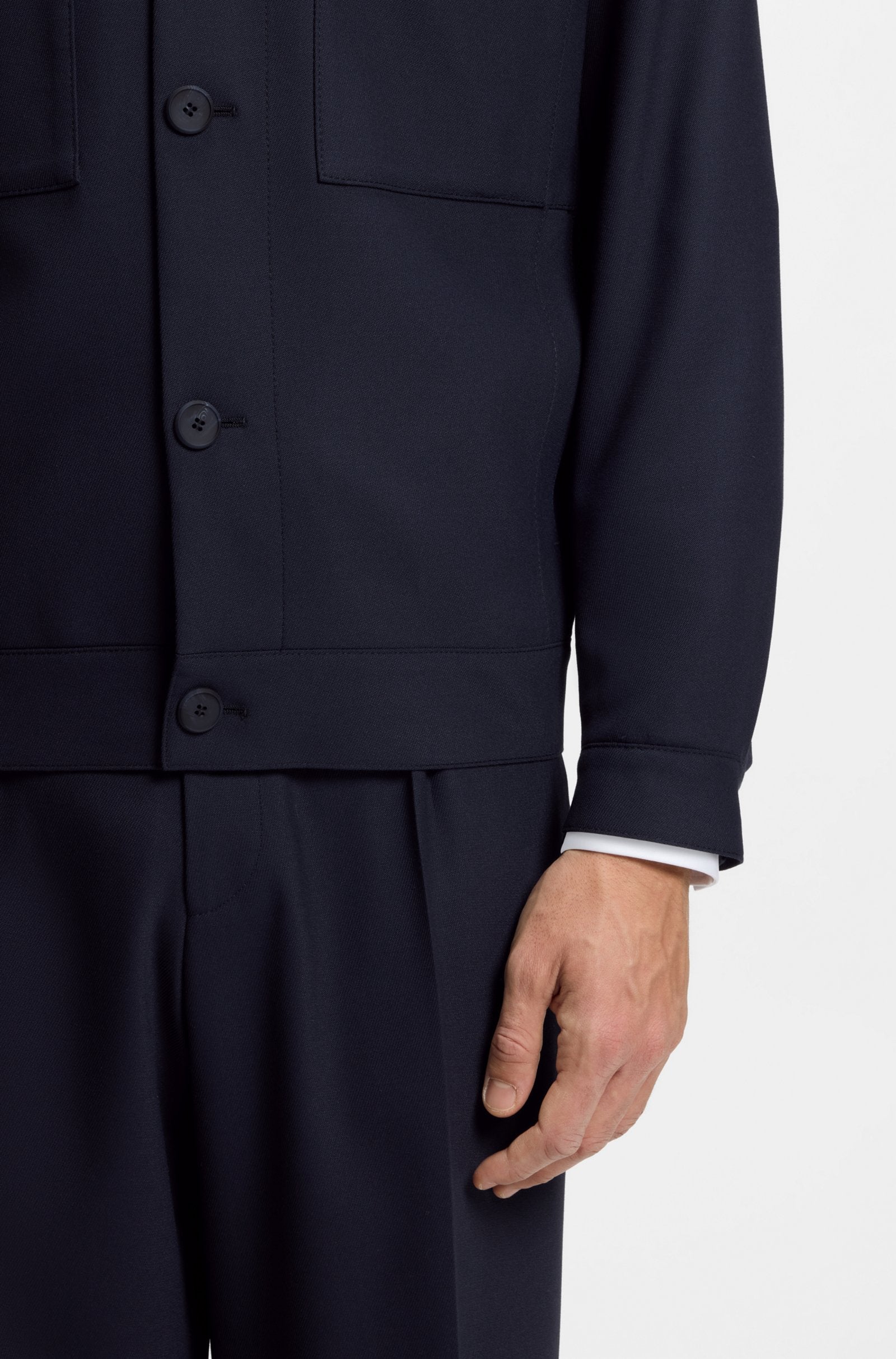 Giacca slim fit e pantaloni in twill antipiega 50555258/50538671 405 HUGO 