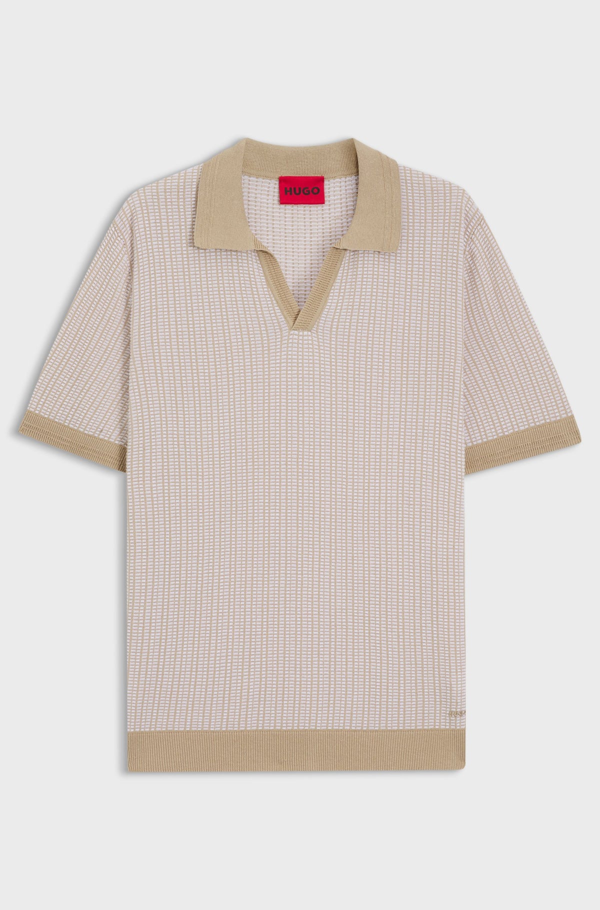 Maglione in cotone e lino con colletto Johnny 50557361 269 HUGO 