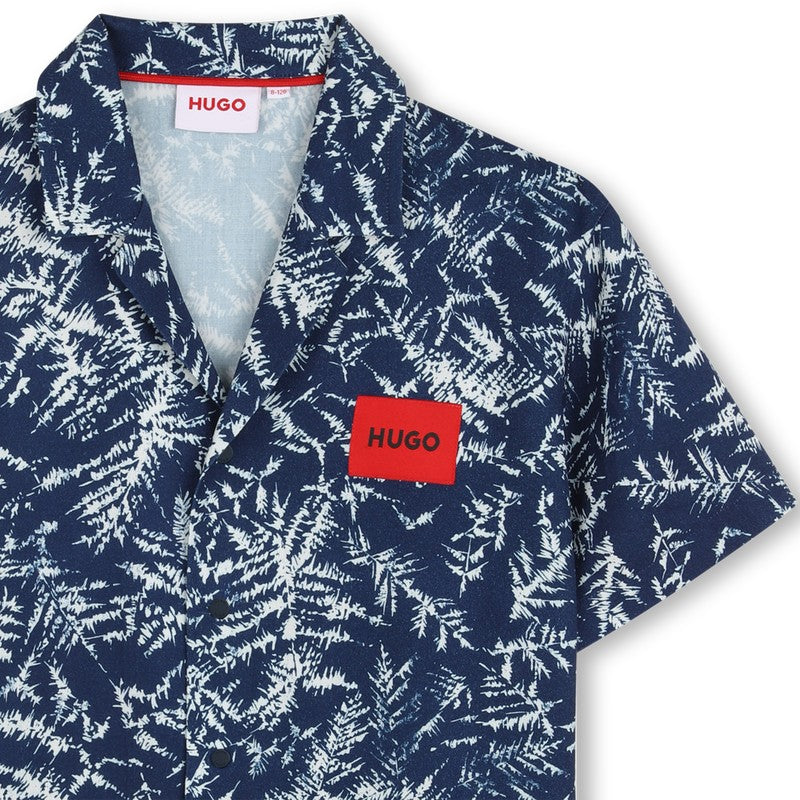 Camicia a maniche corte con stampa G01001 V21 HUGO 