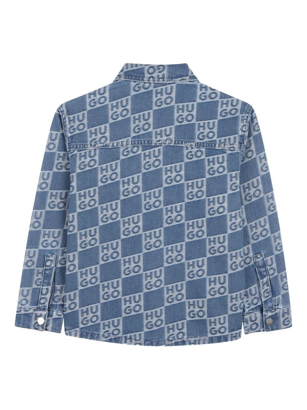 Camicia con monogramma G01004 Z25 HUGO 