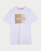 T-shirt with patterned logo
