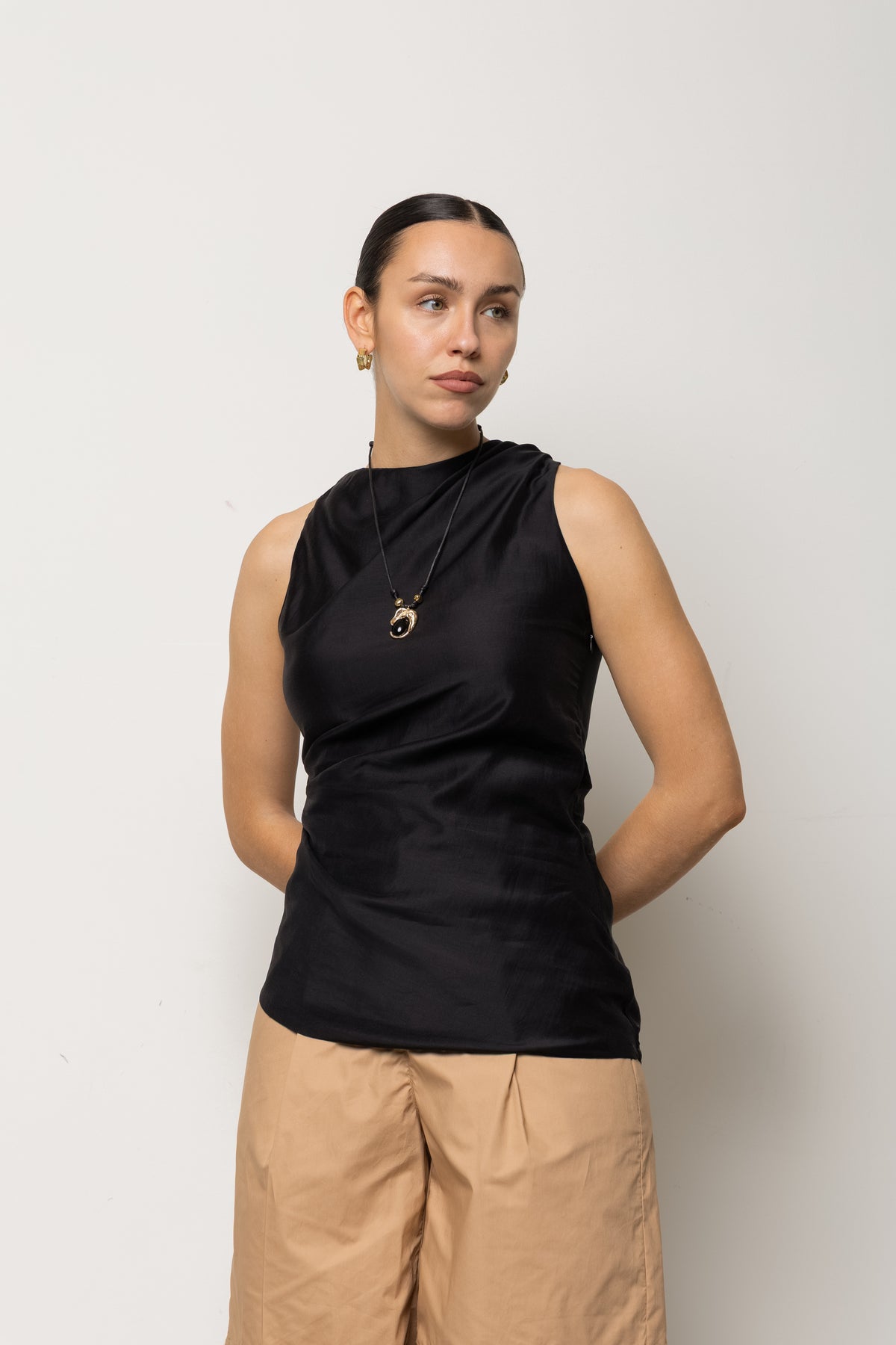 Blusa scollo all'americana SPJGX019 0001 KAOS JEANS 