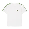 Cotton T-shirt with stripe and logo