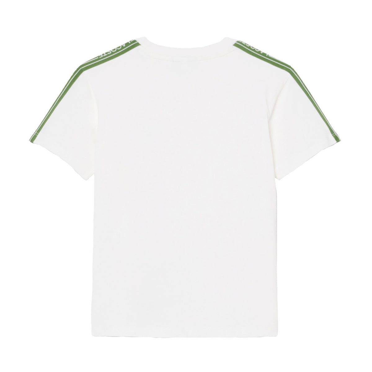 T-shirt in cotone con striscia e logo 847575 70V LACOSTE 