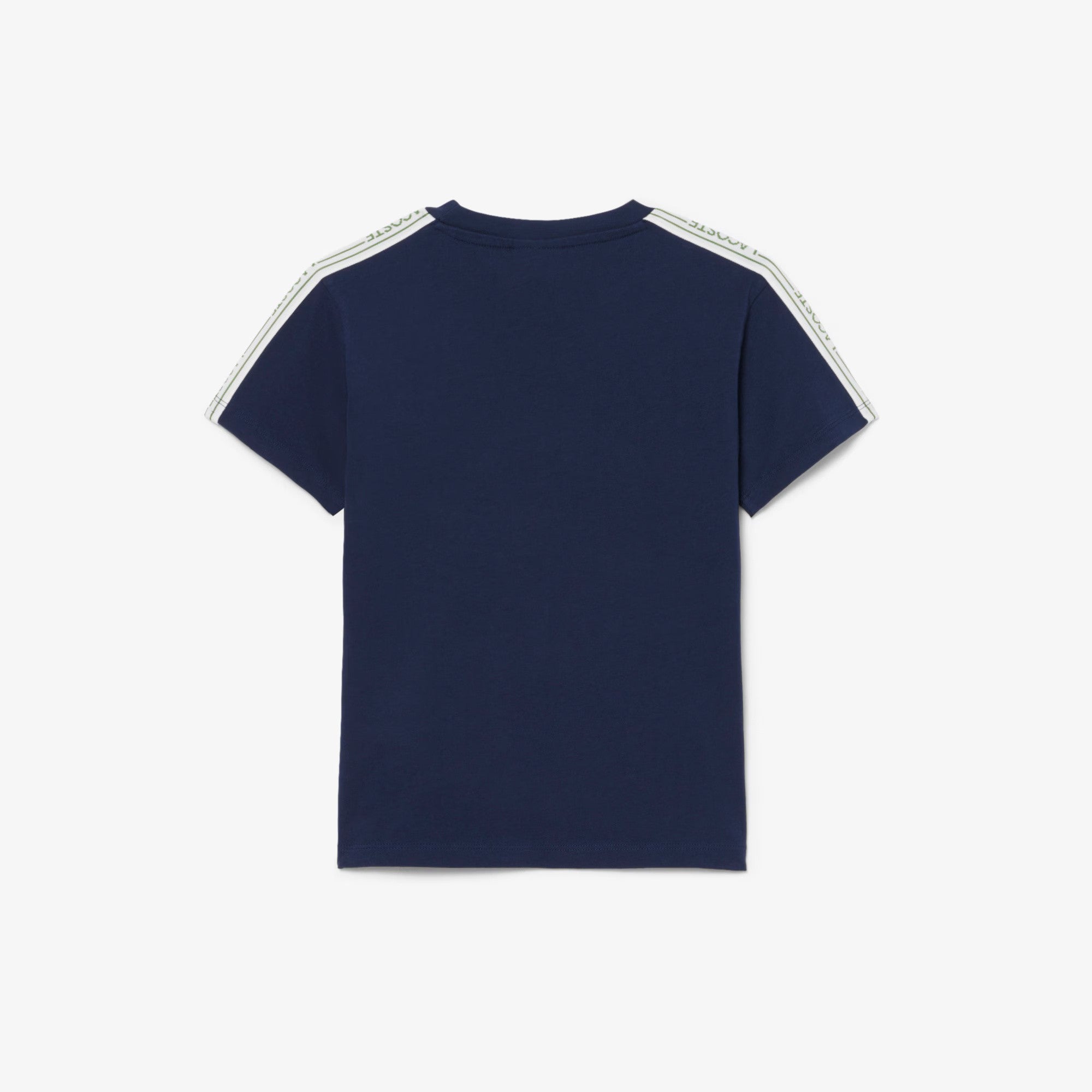 T-shirt in cotone con striscia con logo 847575 UGW LACOSTE 
