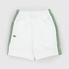 Bermuda bianco con logo Lacoste laterale