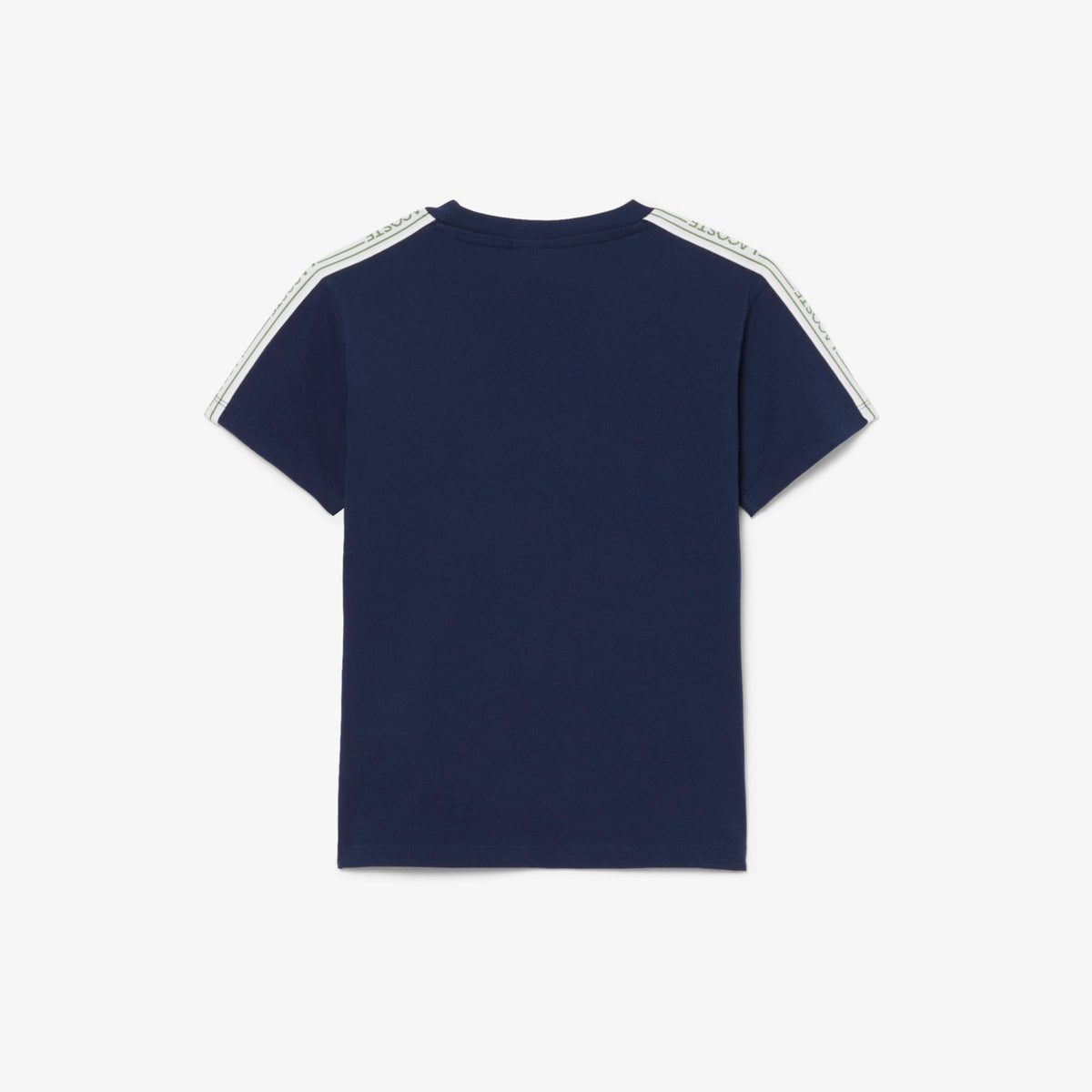 T-shirt in cotone con striscia e logo 947575 UGW LACOSTE 