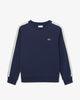 Felpa in cotone a righe con logo