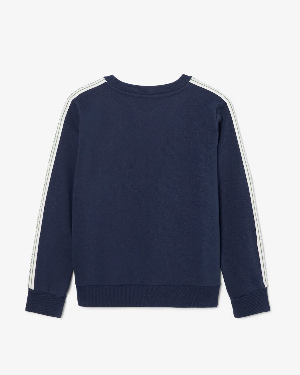 Felpa in cotone a righe con logo 947578 UGW LACOSTE 