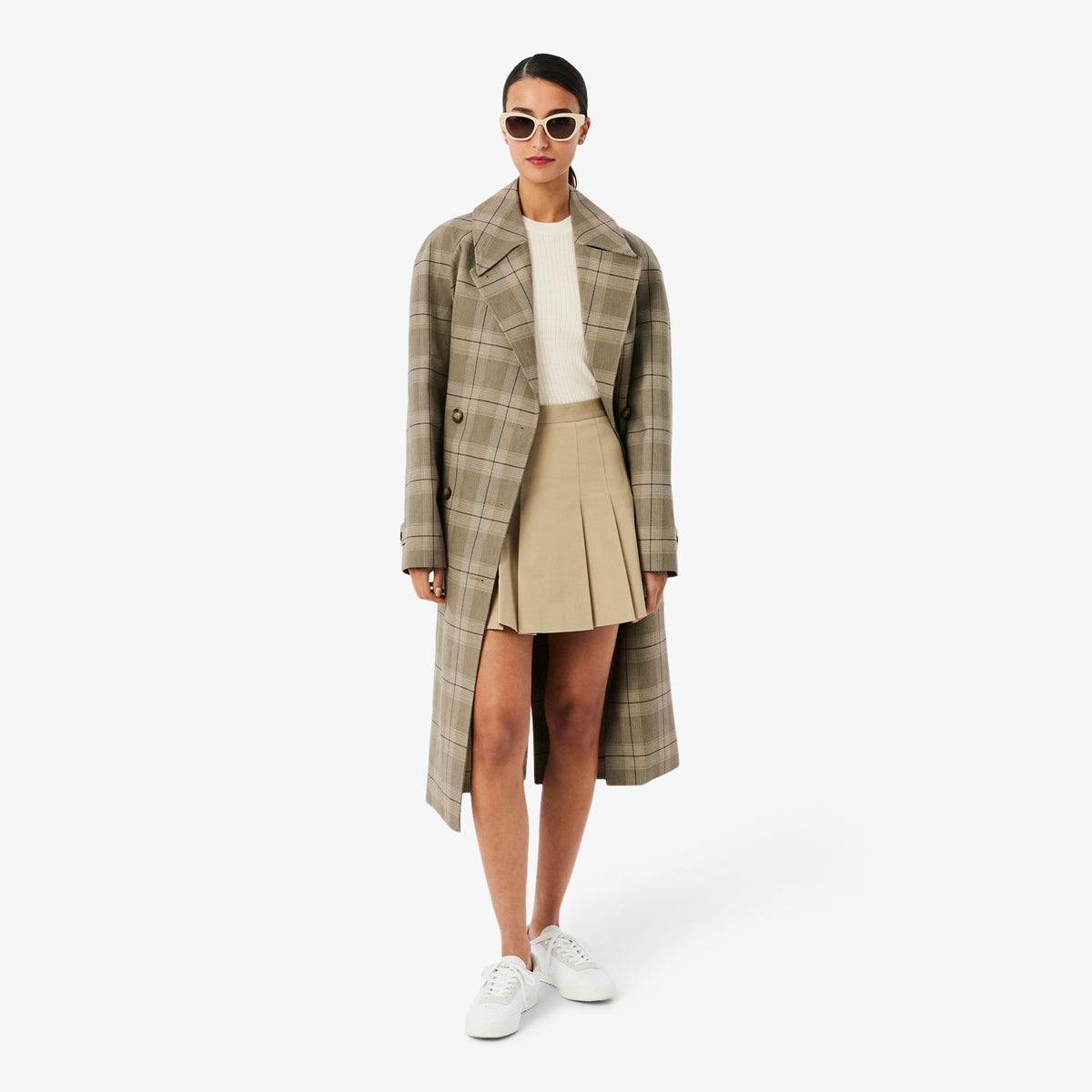 Maglione a maniche corte in lana merinos a coste AF4146 70V LACOSTE 