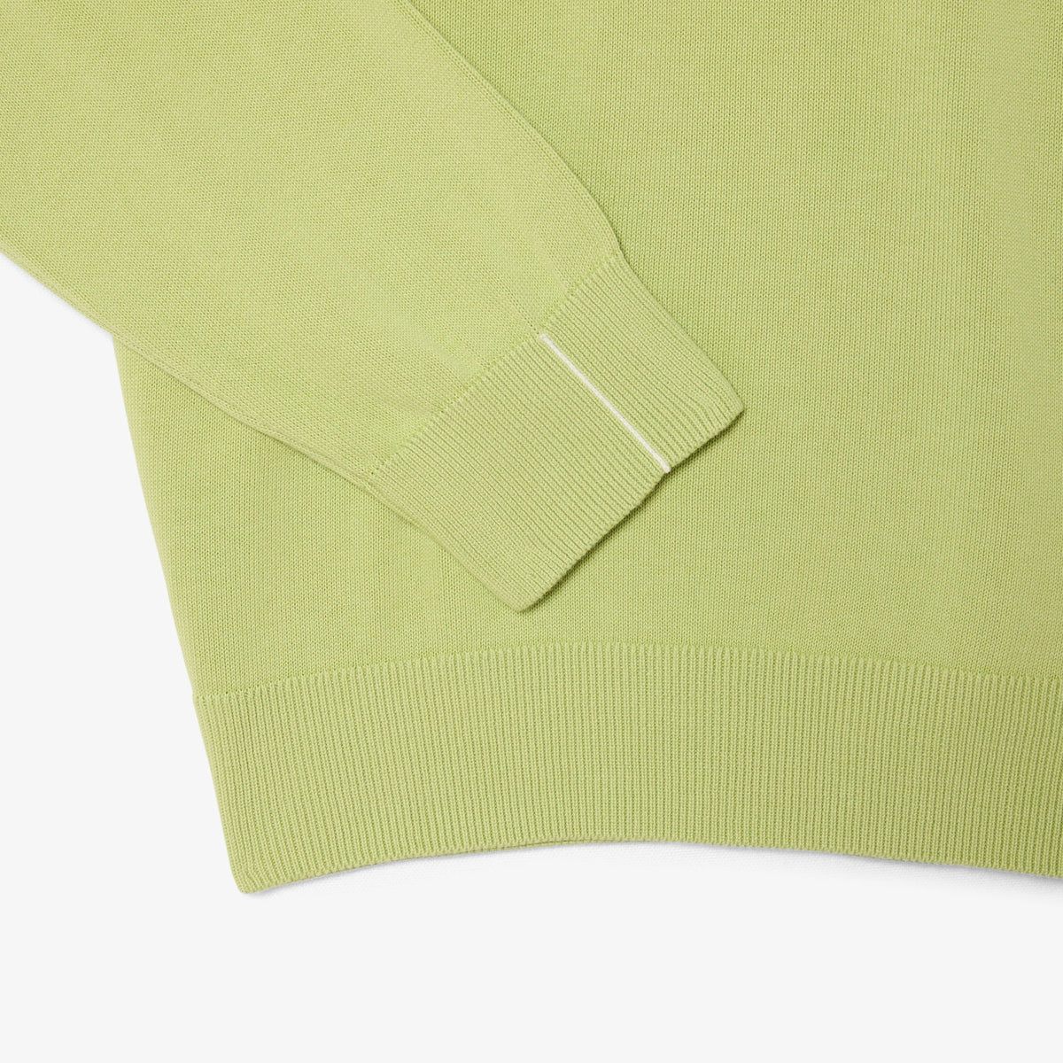 Pullover girocollo monocromatico in cotone AH1985 UYB LACOSTE 